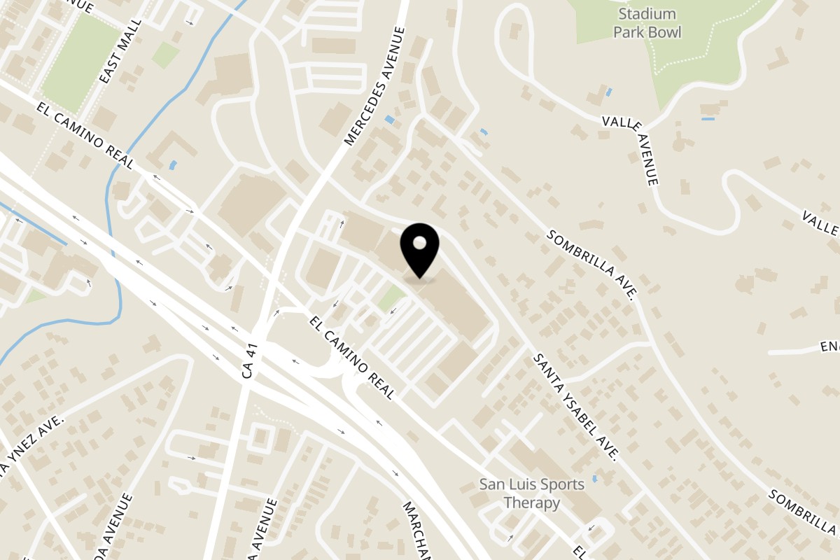 Map showing the location of La Parrilla Taqueria Atascadero on 7109 El Camino Real in Atascadero